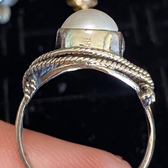 Ring Size 6 Sterling Silver 925 Women Semi-Precious Stone - Picture 5 of 10